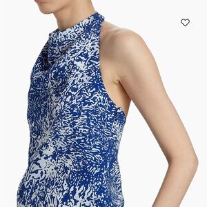 Proenza Schouler Blue and White Printed Top
